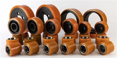 125 mm-es fekete poliuretán kerék